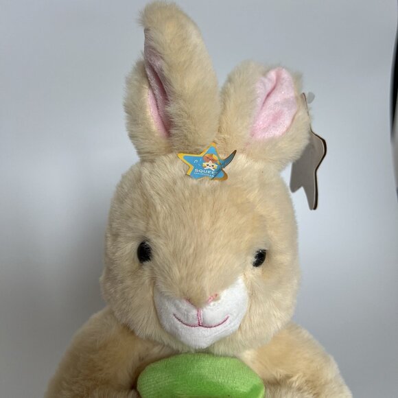 FAO Schwarz Bunny Rabbit Glow Brights Toy 12” Plush LED Light Up Carrot + Sound - Picture 3 of 13